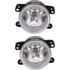 CarLights360: For Jeep Wrangler Fog Light 2010-2017 Driver and Passenger Side | Pair | w/ Bulbs | DOT Certified CH2594103