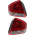 CarLights360: For Kia Spectra Tail Light 2007 2008 Pair Driver and Passenger Side w/ Bulbs Replaces KI2800132 + KI2801132 (PLX-M1-322-1926L-AS-CL360A1)