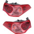 CarLights360: For Acura TSX Tail Light 2011 12 13 2014 Pair Driver and Passenger Side w/ Bulbs Replaces AC2804100 + AC2805100 (PLX-M1-326-1904L-AS-PR-CL360A1)