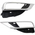 CarLights360: For Honda CR-V Foglight Bezel Cover 2015 2016 Pair Driver and Passenger Side Replaces HO1038124 + HO1039124 (PLX-M1-316-2512L-UD-CL360A1)