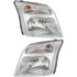 CarLights360: For Ford Transit Connect Headlight 2010 2011 2012 2013 Pair Driver and Passenger Side w/ Bulbs Replaces FO2502296 | FO2503296 (PLX-M1-330-11A6L-AS-CL360A1)