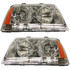 CarLights360: For Lincolnc Aviator Headlight 2003 2004 2005 Pair Driver and Passenger Side HID w/Bulbs Replaces FO2502205 | FO2503205 (PLX-M1-330-1190L-ASH-CL360A1)