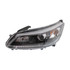 CarLights360: For 2013 2014 2015 HONDA ACCORD Headlight Assembly Driver Side EX/EX-L/LX/Sport Models Sedan w/Bulbs Black Housing DOT Certified Replacement For HO2502151 | 33150-T2A-A01 (CLX-M1-316-1167L-AF2-CL360A1)