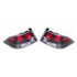 For Mitsubishi Lancer 2002-2003 Tail Light Assembly Clear/Red Lens Black Pair Driver and Passenger Side MI2811129 (CLX-M1-213-1975PXAS2C)