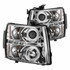 Spyder For Chevy Silverado 1500 2007-2013 Projector Headlights Pair LED - Halo LED | 5009500