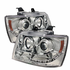 Spyder For Chevy Tahoe 2007-2014 Projector Headlights Pair | Halo LED Chrome | 5009654