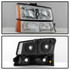 xTune For Chevy Silverado 2500HD 2003-2006 Crystal Headlights Pair w/ Bumper lights Pair | 5064912