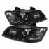 Spyder For Pontiac G8 2008 2009 Projector Headlights Pair | DRL Black High Low | 5011626