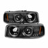 Spyder For GMC Sierra 1500/2500 HD 2001-2006 Projector Headlights Pair LED Black | 5009357