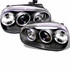 Spyder For Volkswagen Golf 1999-2005 Projector Headlights Pair | LED Halo Black | 5012159