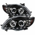 Spyder For Toyota Corolla 2009 2010 Projector Headlights Pair | LED Halo DRL Blk | 5032515