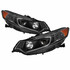 xTune For Acura TSX 2011-2014 Headlights Pair DRL Light Bar Black PRO-JH-ATSX09-LB-BK | 9042218