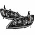 xTune For Honda Civic 2004-2005 Headlights Pair HD-JH-HC04-4D-AM-BK | 9042706