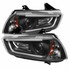 Spyder For Dodge Charger 11-14 Projector Headlights Pair Xenon/HID- Light DRL Black | 5074201