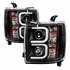 Spyder For Chevy Silverado 2500/3500 HD 14-16 Projector Headlights Pair DRL Light Bar | 5081032