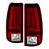 Spyder For Chevy Silverado 1500 Classic 2007 Tail Lights Pair | V2 LED Red Clear | 5081926