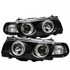Spyder For BMW E38 7-Series 99-01 Projector Headlights Pair 1PC Xenon- LED Halo Black | 5008862