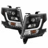 Spyder For Chevy Tahoe 2015 2016 Projector Headlights Pair - DRL LED - Black | 5082541