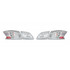 For Nissan Sentra 2013 14 15 2016 Tail Light Assembly Driver and Passenger Side | Pair | Inner & Outer | LED Type | Clear Lens | Chrome Bezel (CLX-M1-314-1979FXAS-C)