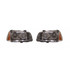 For Dodge Charger 2007 08 09 2010 Headlight & SML Unit Driver & Passenger Side Pair Halogen Chrome CH2505128 (CLX-M1-333-1116F-USN1)