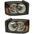 CarLights360: For 2006 2007 Dodge Dakota Headlight Assembly w/Bulbs Black Housing DOT Certified (CLX-M1-333-1112L-AF2-CL360A1-PARENT1)