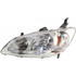 CarLights360: For 2004 2005 Honda Civic Headlight Assembly CAPA Certified (CLX-M0-20-6500-01-9-CL360A1-PARENT1)