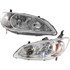 CarLights360: For 2004 2005 Honda Civic Headlight Assembly CAPA Certified (CLX-M0-20-6500-01-9-CL360A1-PARENT1)