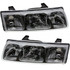 CarLights360: For 2002 2003 2004 Saturn Vue Headlight Assembly w/ Bulbs (Black Housing)  - (DOT Certified) (CLX-M1-334-1128L-AF2-CL360A1-PARENT1)