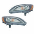 For Chrysler 200 Headlight Assembly 2011 12 13 2014 Black Bezel S/Convertible (CLX-M0-333-1192L-ASD2-CL360A50-PARENT1)