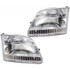 CarLights360: For 1997 1998 1999 2000 Ford F-250 Headlight Assembly DOT Certified W/o Bracket w/Bulbs (Vehicle Trim: LIGHT DUTY) (CLX-M0-20-3520-80-1-CL360A4-PARENT1)