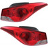 CarLights360: For 2011 2012 2013 Hyundai Elantra Tail Light Assembly DOT Certified w/ Bulbs (Vehicle Trim: Sedan; USA BUILT) (CLX-M0-11-11832-00-1-CL360A1-PARENT1)