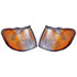 For Kia Sportage Corner Light 1997 98 99 00 01 2002 3-Prong Connector | Clear & Amber Lens (CLX-M0-USA-K104102-CL360A70-PARENT1)