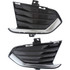 For Cadillac XT5 Fog Light Cover 2017 2018 | Grille Bezel | Bumper Cover | Outer | w/ Satin Chrome Molding | Black (CLX-M0-USA-RC01550004-CL360A70-PARENT1)
