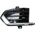 For Cadillac XT5 Fog Light Cover 2017 2018 | Grille Bezel | Bumper Cover | Outer | w/ Satin Chrome Molding | Black (CLX-M0-USA-RC01550004-CL360A70-PARENT1)