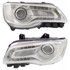 For Chrysler 300 Headlight Assembly 2015 2016 2017 | Halogen | Chrome Interior (CLX-M0-USA-REPC100366-CL360A70-PARENT1)