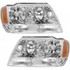 For Jeep Grand Cherokee Headlight Assembly 1999 00 01 02 03 2004 | Halogen Type | Chrome Interior (CLX-M0-USA-20-5576-91-CL360A70-PARENT1)