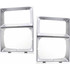 For Chevy K10 / K20 / K30 Headlight Door 1983 1984 | w/ Single Headlamps | Silver (CLX-M0-USA-6738-CL360A71-PARENT1)