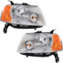 For Ford Freestyle Headlight Assembly 2005 2006 2007 Halogen (CLX-M0-USA-F100132-CL360A70-PARENT1)