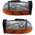 For Dodge Durango Headlight 1999 00 01 02 2003 Halogen (CLX-M0-USA-D100104-CL360A71-PARENT1)