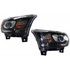 For Dodge Durango Headlight Assembly 2014 15 16 2017 | Halogen | w/o LED Daytime Running Light | Black Interior CAPA (CLX-M0-USA-REPD100172Q-CL360A70-PARENT1)