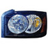 CarLights360: For 2006 2007 DODGE DAKOTA Headlight Assembly w/ Bulbs Black Housing-CAPA Certified (CLX-M1-333-1112L-AC2-CL360A1-PARENT1)
