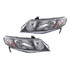 CarLights360: For 2009 2010 2011 Honda Civic Headlight Assembly Black Housing DOT Certified (CLX-M1-316-1147L-UF2C-CL360A1-PARENT1)