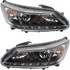 CarLights360: For 2014 2015 Honda Accord Headlight Assembly w/Bulbs Black Housing CAPA Certified (CLX-M1-316-1167L-ACN2-CL360A1-PARENT1)