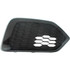 For Honda Civic Fog Light Cover 2017 2018 | Grille Bezel | Bumper Side Garnish | w/o Adaptive Cruise Control | EX/EX-L/LX Model | Hatchback | Black (CLX-M0-USA-RH10860002-CL360A70-PARENT1)