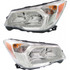 For Subaru Forester Headlight Assembly 2014 2015 2016 Chrome Bezel | Halogen | 2.5L Engine | CAPA (CLX-M0-USA-REPS100318Q-CL360A70-PARENT1)