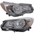 For Subaru Impreza Headlight Assembly 2015 2016 Halogen (CLX-M0-USA-REPS100338-CL360A70-PARENT1)