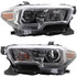 For Toyota Tacoma Headlight 2016 2017 2018 w/ LED Daytime Running Light | w/ Halogen Fog Lights (CLX-M0-USA-REPTY100142-CL360A70-PARENT1)