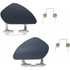 For Mercedes-Benz CLK320 / CLK350 / CLK500 Headlight Washer Cover 2005 06 07 08 2009 | Primed | w/ Sport Package | w/o Design Package (CLX-M0-USA-REPM371734-CL360A70-PARENT1)