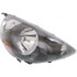 For Honda Fit Headlight Assembly 2007 2008 | Halogen | Black Interior (CLX-M0-USA-REPH100372-CL360A70-PARENT1)