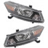 For Honda Accord Headlight Assembly 2008 09 10 11 2012 | Halogen | Raised Contour | Turn Signal | Coupe (CLX-M0-USA-REPH100308-CL360A70-PARENT1)